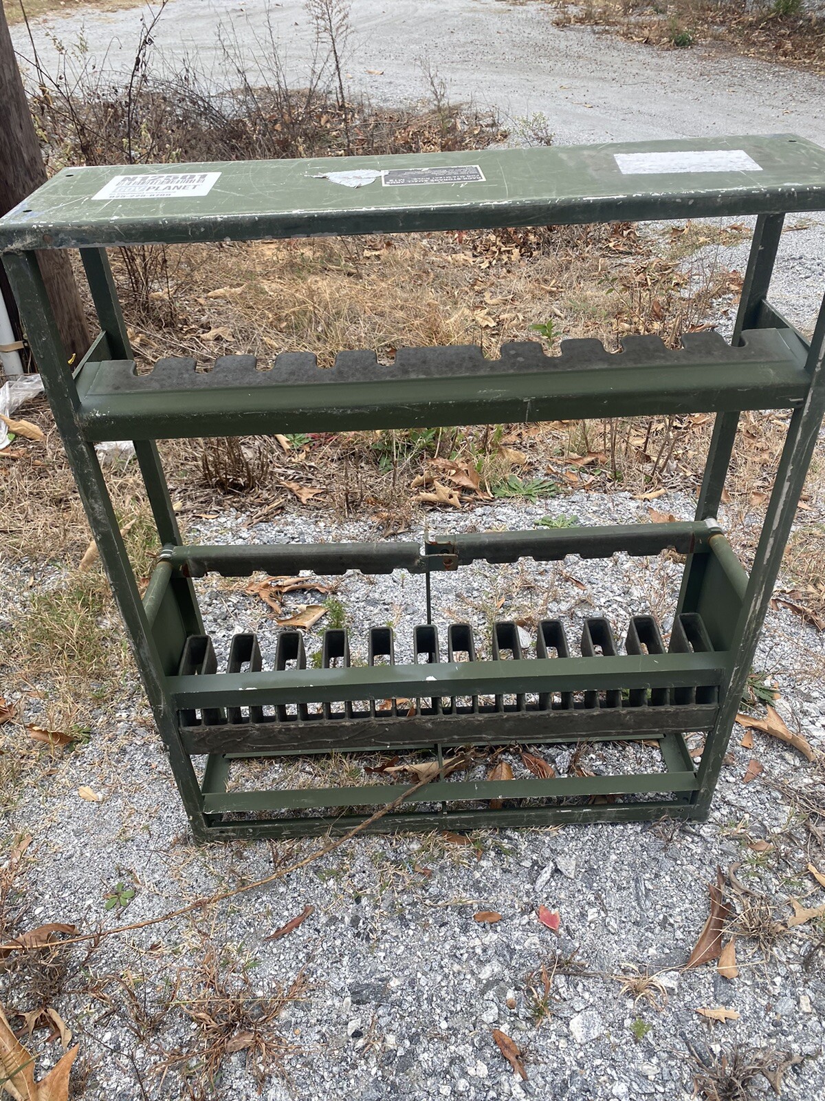 Military SMALL ARMS 10 RIFLE GUN RACK STORAGE Lockable Gun Army M12, Can Ship