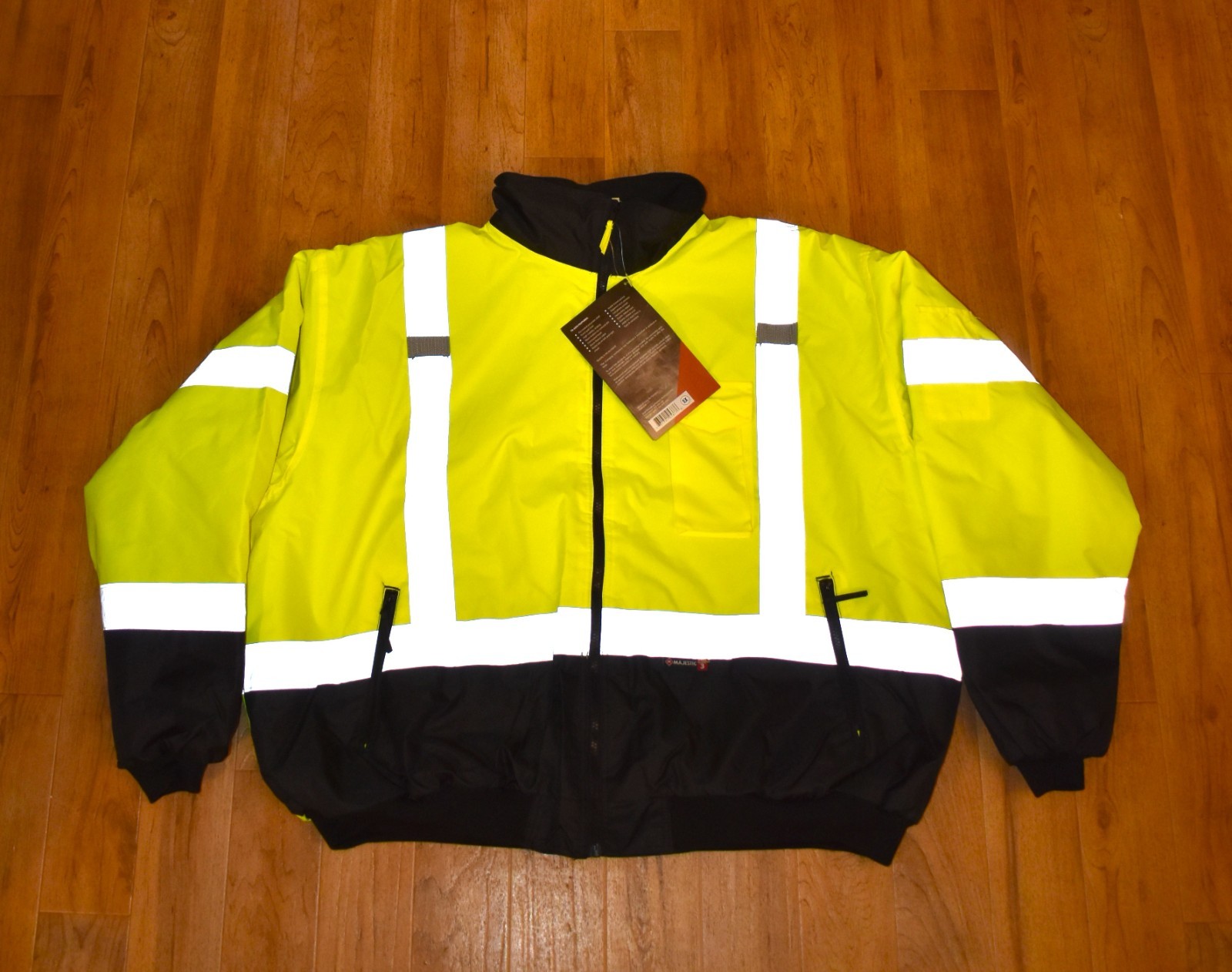 Majestic 5X 75-1313 High Visibility Bomber Jacket ANSI Class 3 Type R Waterproof
