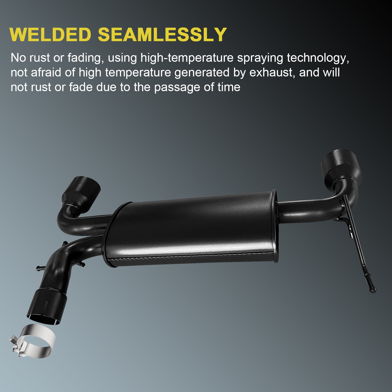 Exhaust Muffler System For 2007-2017 Jeep Wrangler JK 2/4Door Dual Axle Back