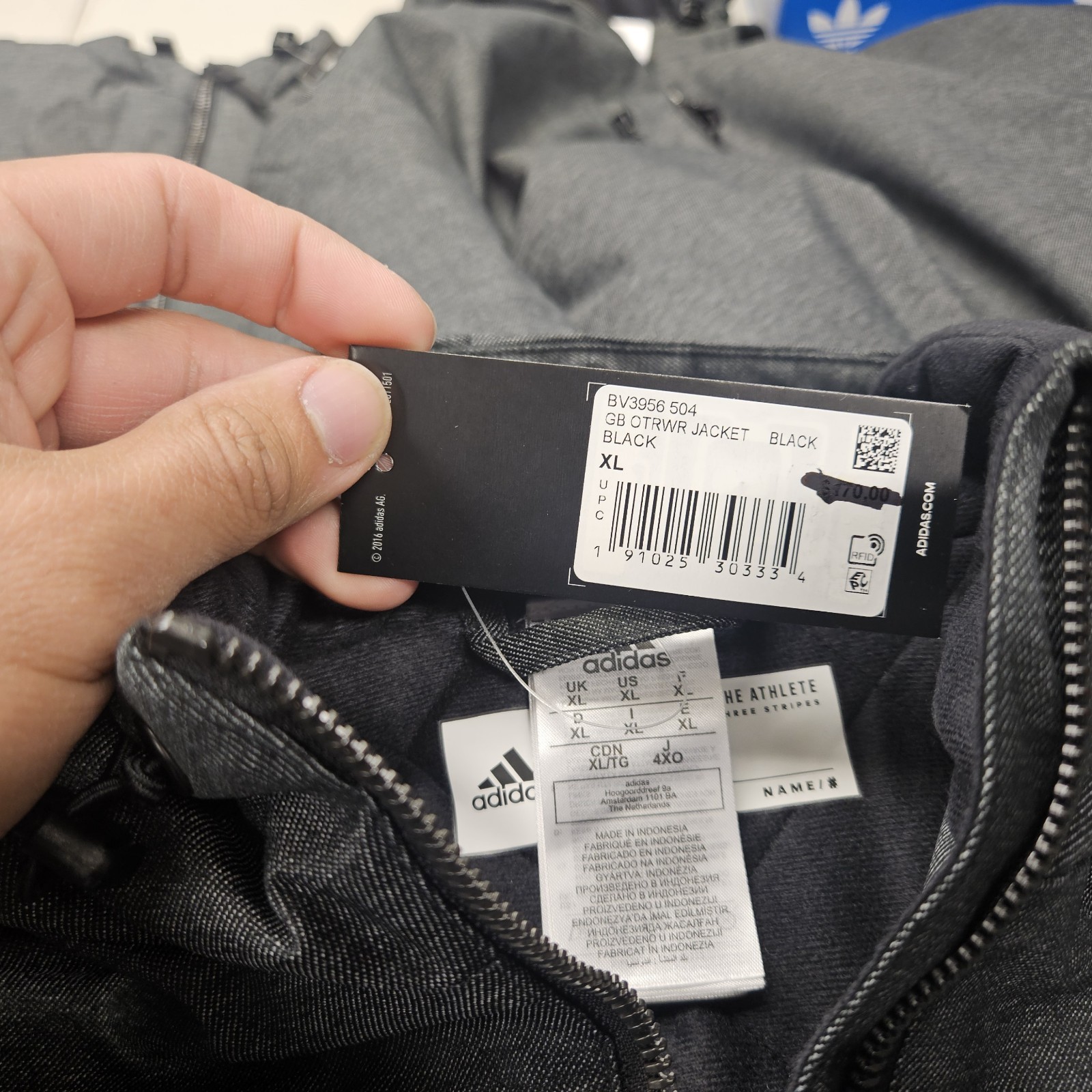 Men's Adidas Game Built Heavyweight Athletic Grey Jacket / BV3956 / Extra Large