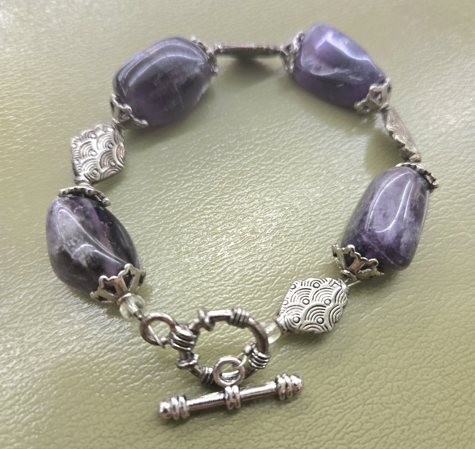Amethyst bracelet Handmade