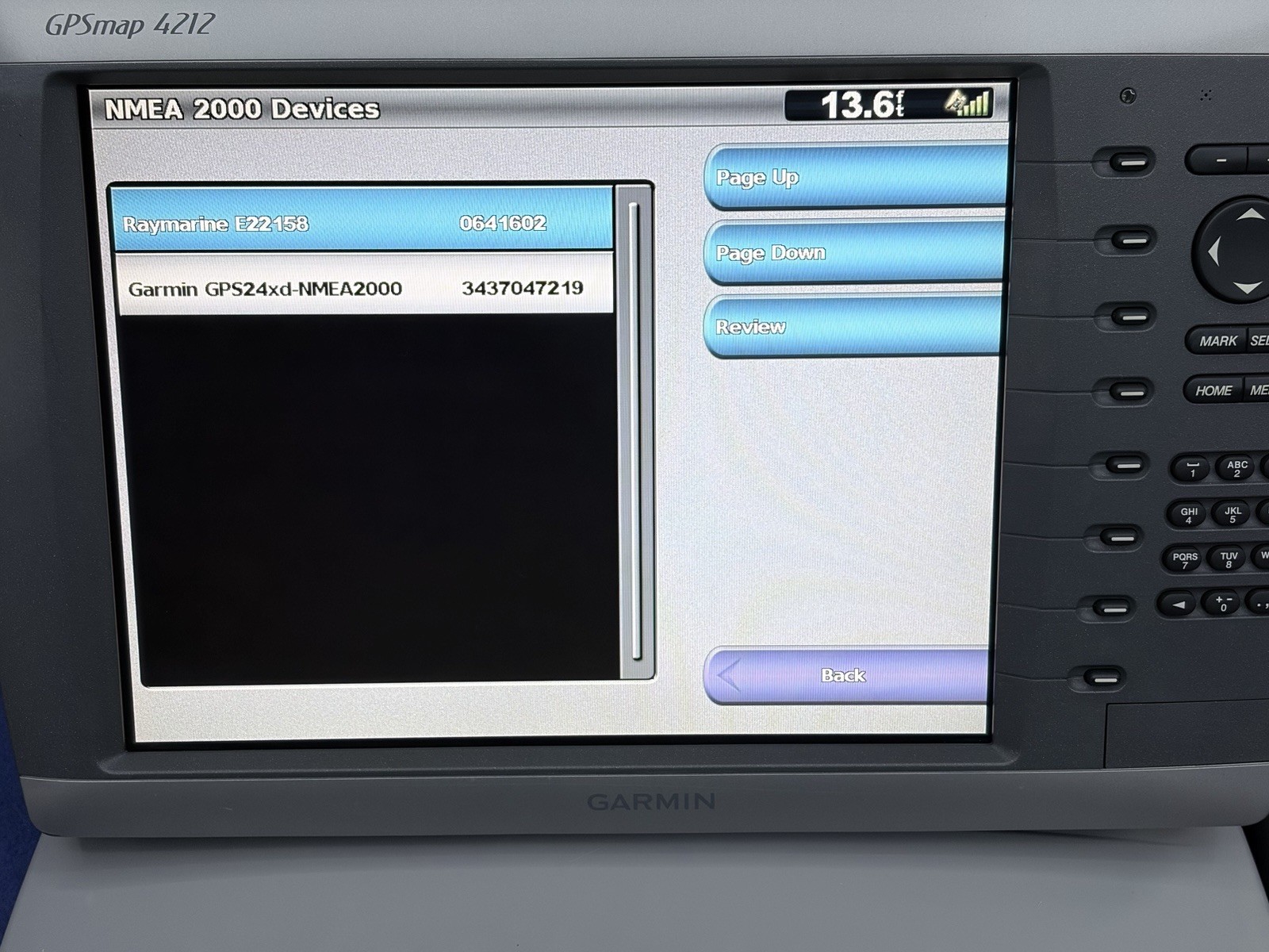 Garmin GPSmap 4212 GPS Chartplotter Multifunction Display W/ Cover- VERY CLEAN!