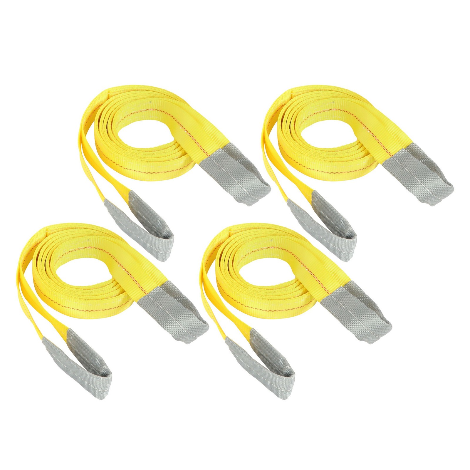 4 Pack Lift Sling Straps 10Ft X 2In 14000 lbs Lifting Slings Crane Towing Straps