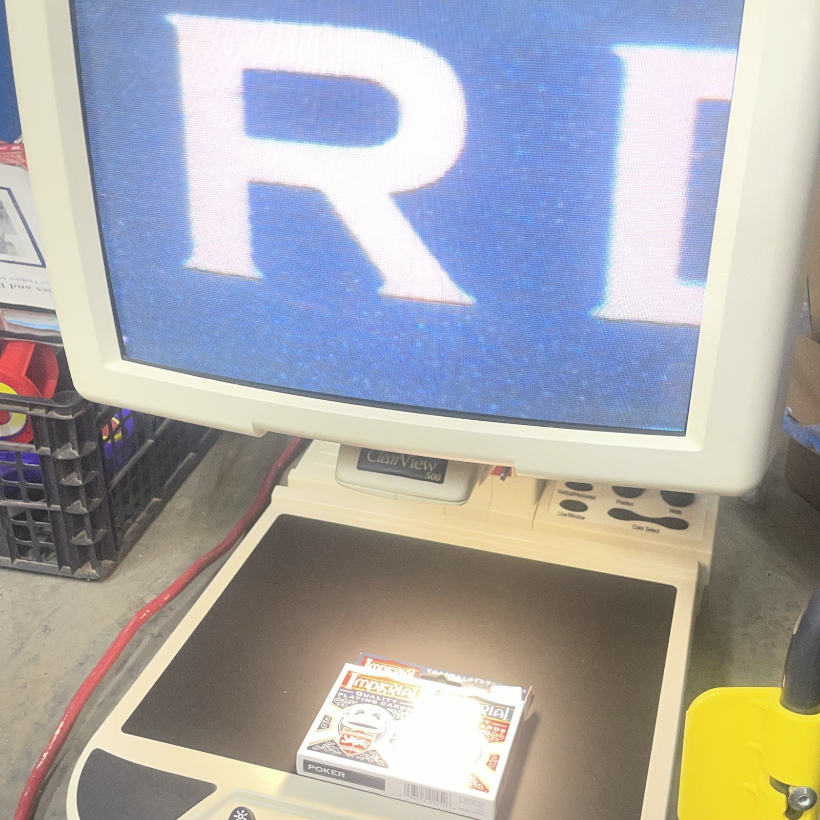 Optelec Clearview 500 - 17 inch Color Low Vision Video Magnifier 5x-50x - Tested