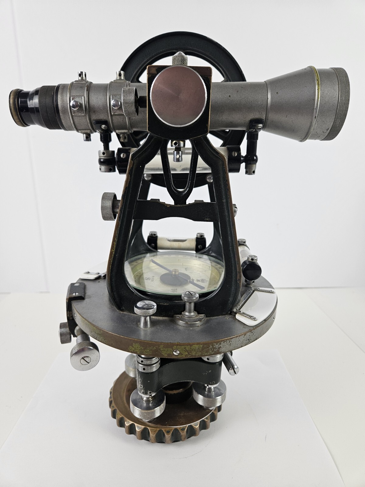 1956 LAFAYETTE No. 10333 Brass Surveyors Transit with Compass and 10" Telescope