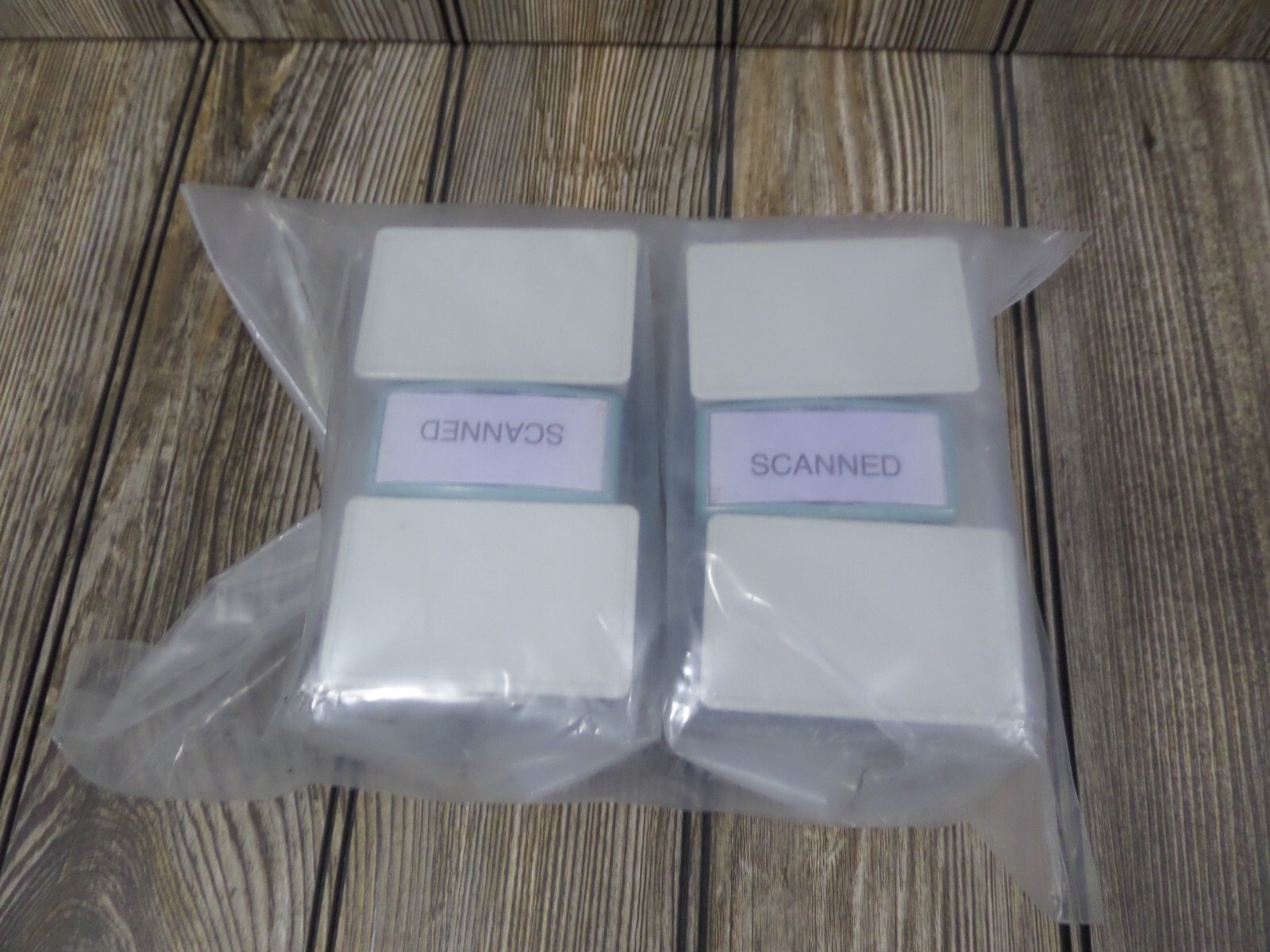 Lot of 6 Genuine XStamper Eco Green "Scanned" Stamps