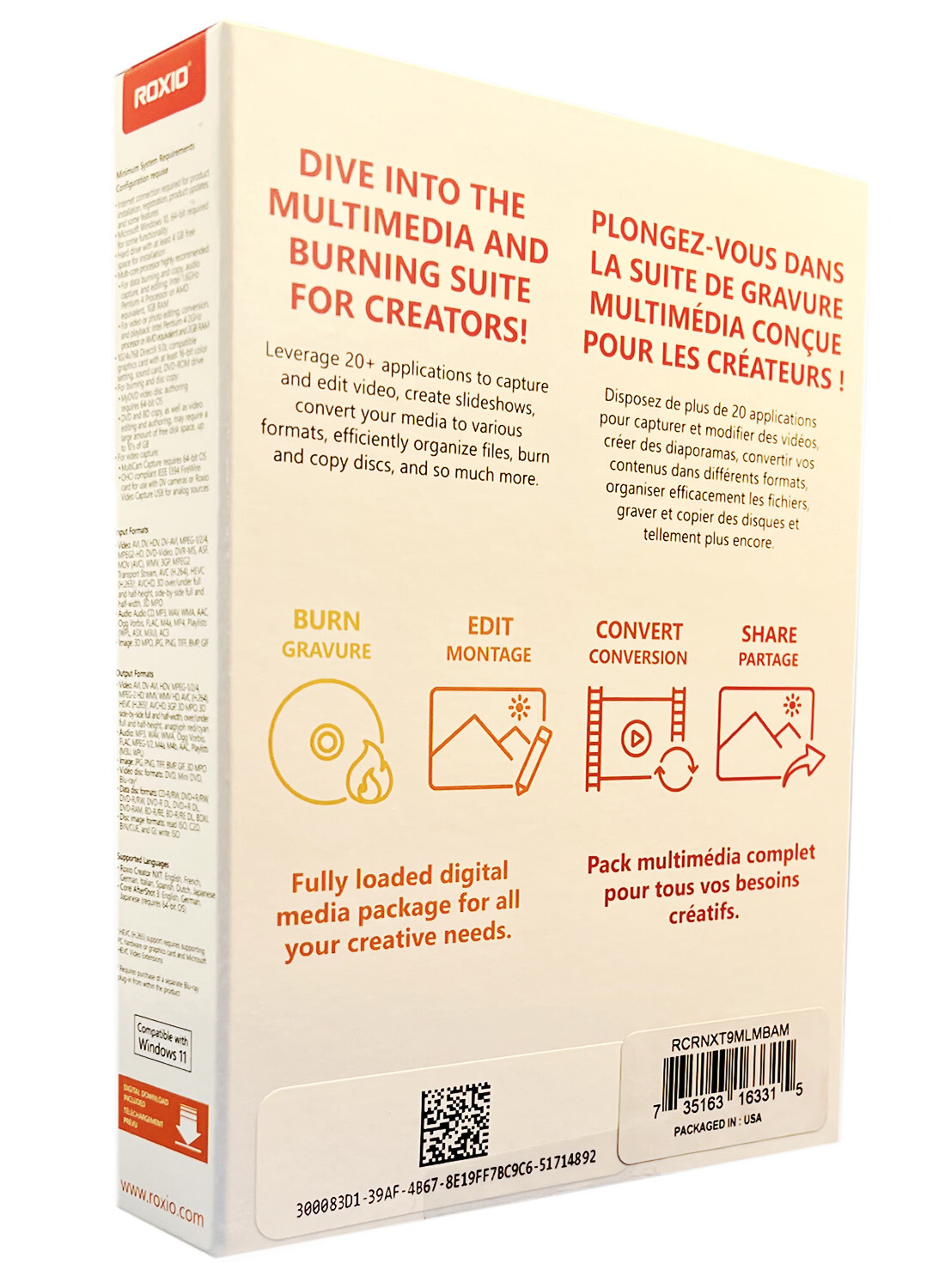 Roxio Creator NXT 9 - New Retail Box, RCRNXT9MLMBAM