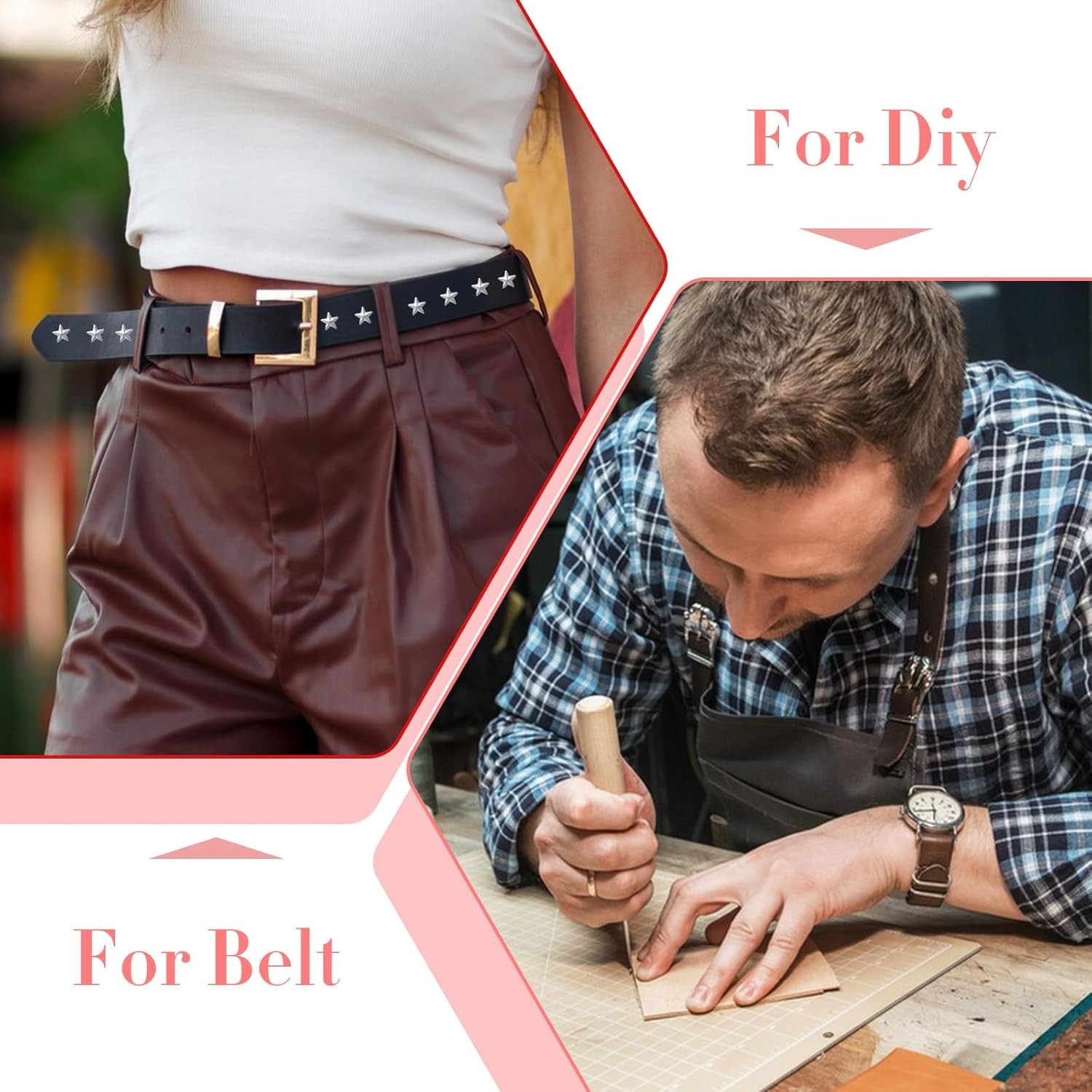 150 PCS Silver Star Studs for Clothing and Bag Decoration