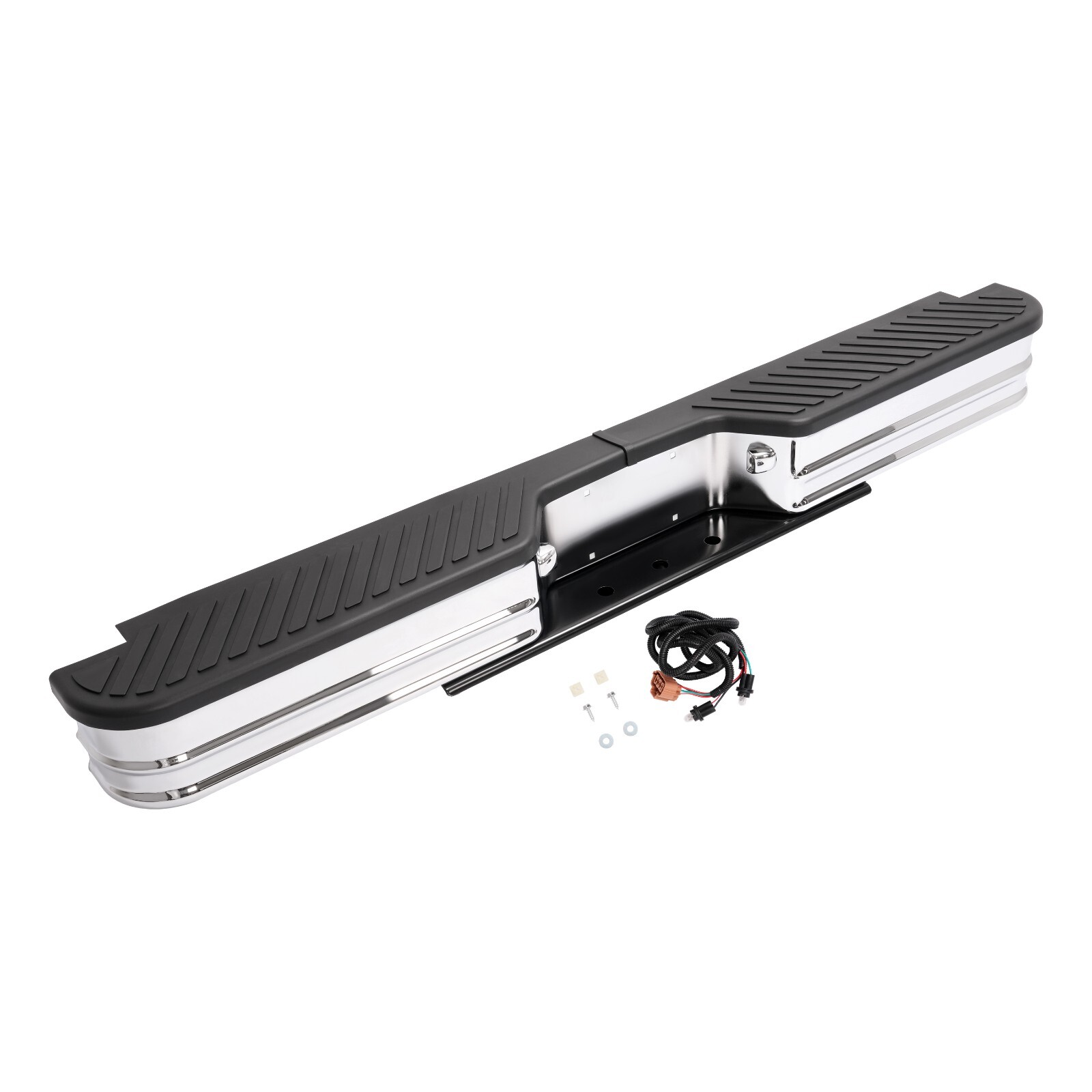 Chrome Step Rear Bumper Fleetside Universal Steel Powder Coated New