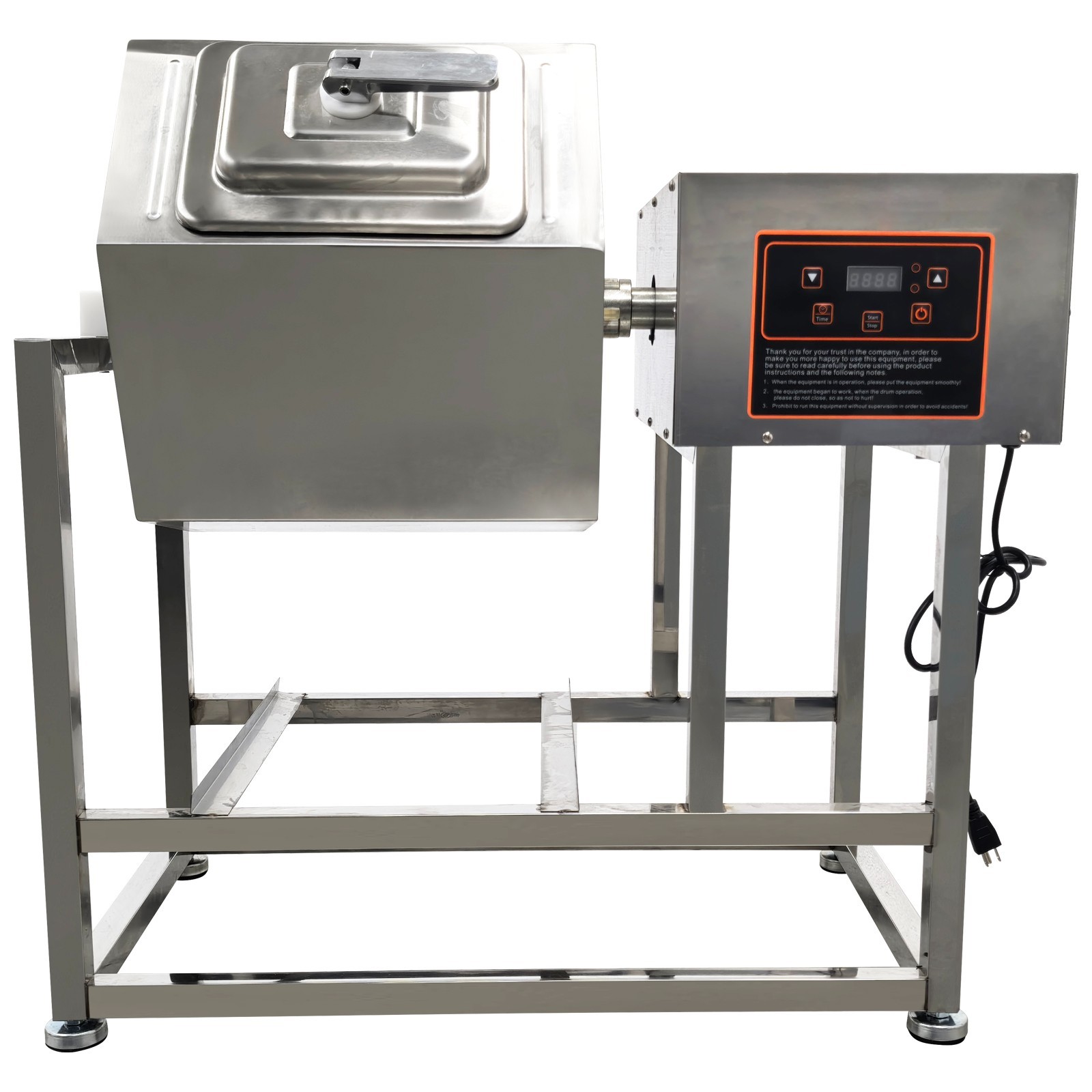 70L Commercial Meat Tumbler Marinator Machine Stainless Steel Electric Food Mari