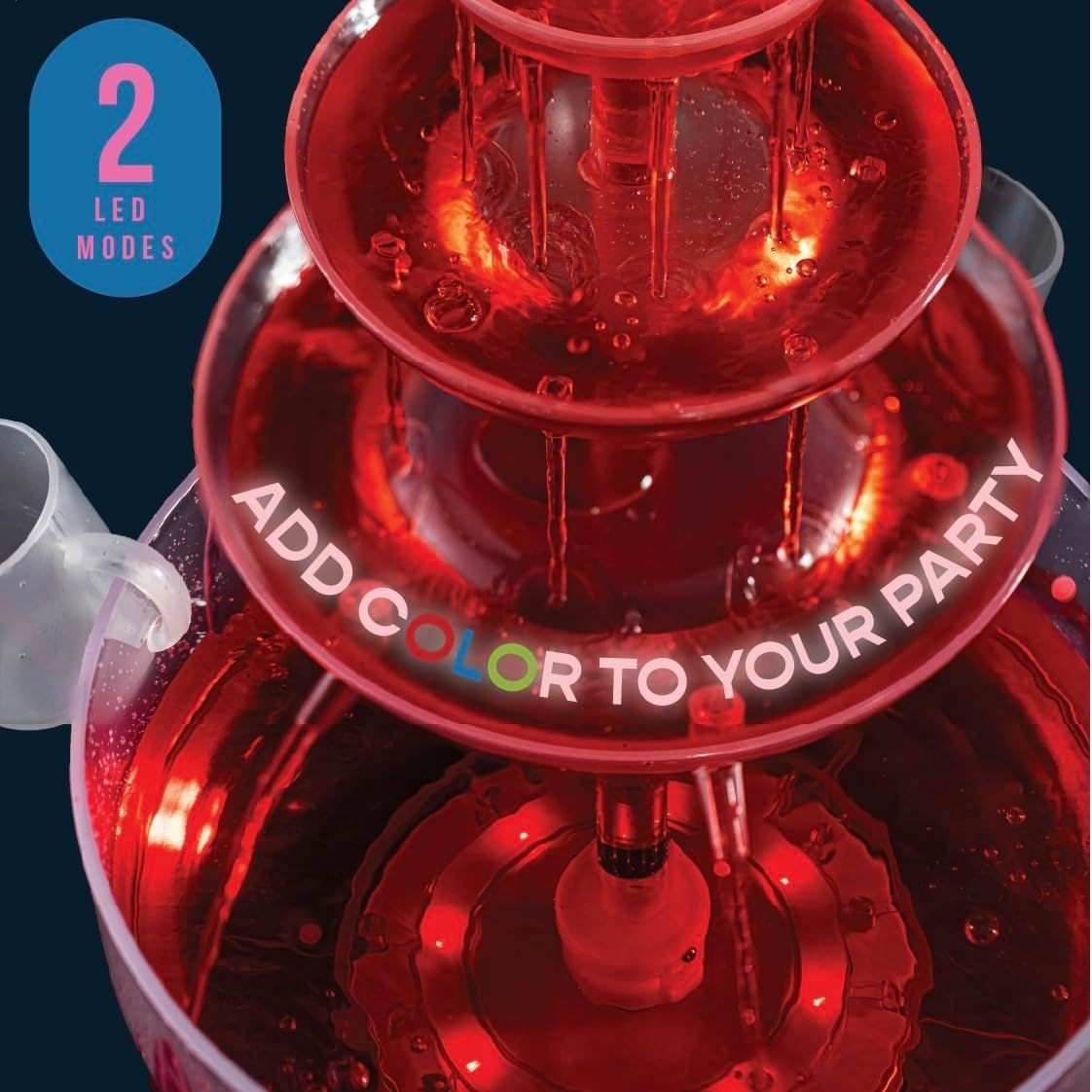 Drink Fountain for Parties - 1.5 Gal, 3 Tier Punch Bowl Champagne Tower