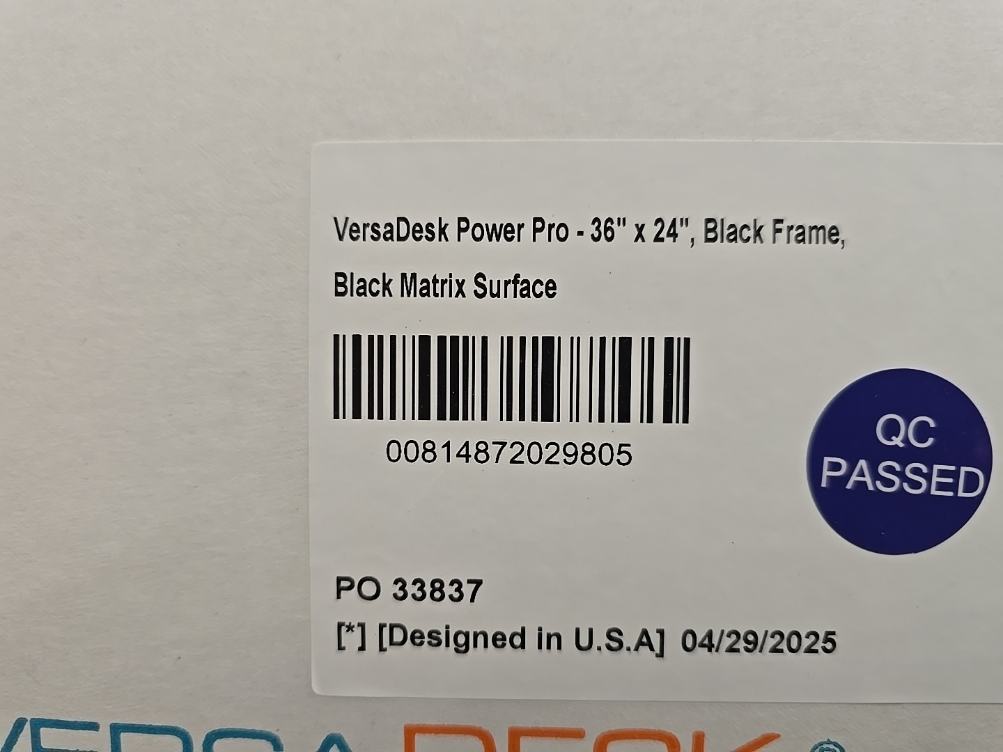 VERSADESK® PowerPro™ 36” x 24” Standing Desk Converter