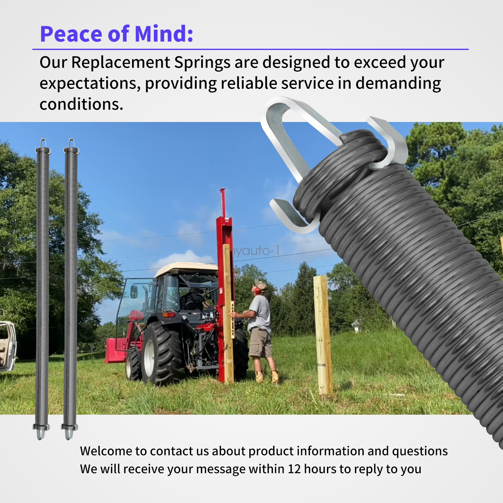 2x Post Driver Spring for Shaver HD8 & Work Saver HPD 16