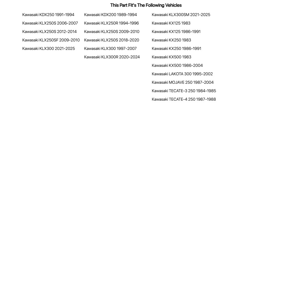 Tusk Swing Arm Bearing Kit For KAWASAKI MOJAVE 250 1987-2004