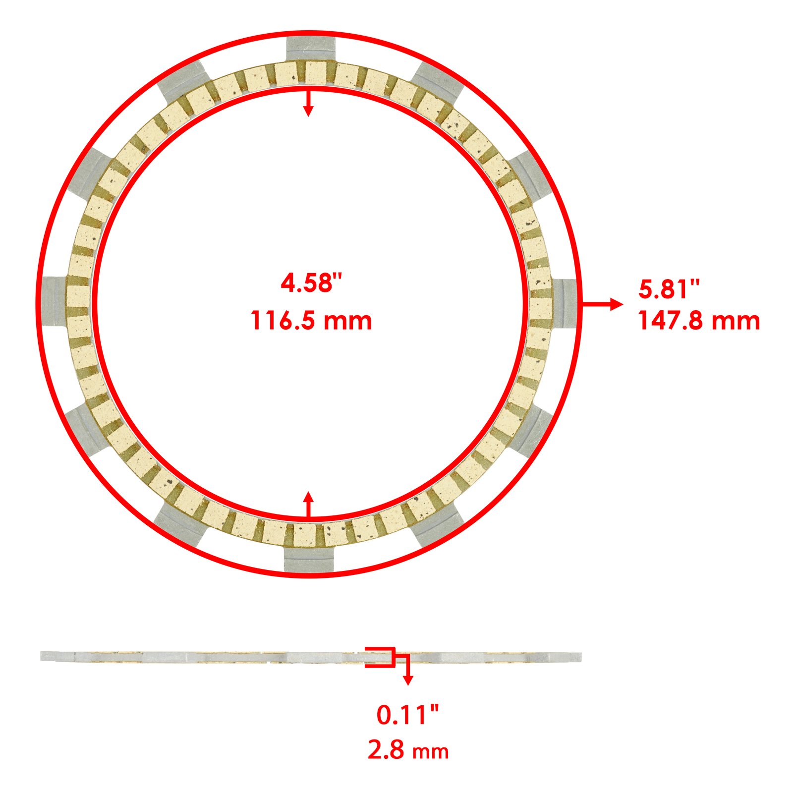 Clutch Friction Steel Plate Hub Gear For Yamaha Raptor 660 YFM660R 2001 - 2005
