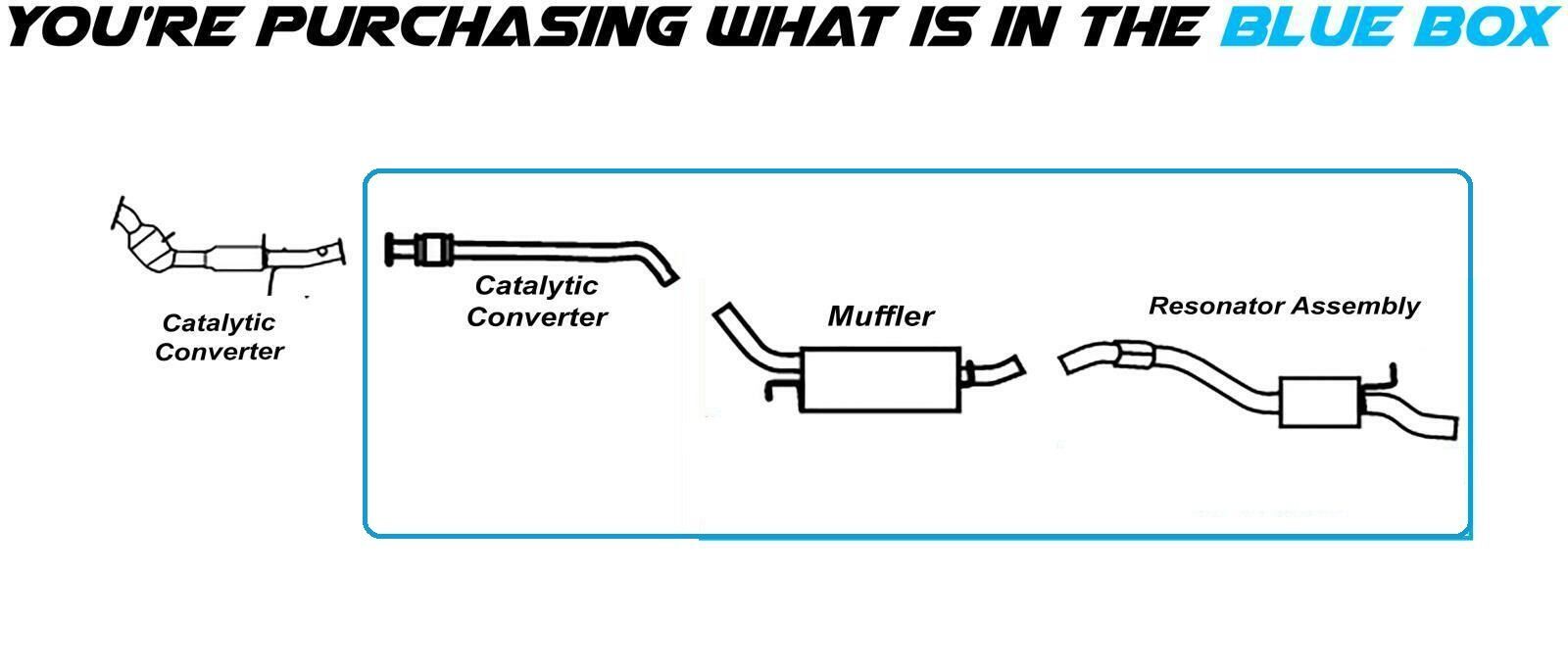 Catalytic Exhaust System Kit fits: 2010-2013 Ford Transit Connect 2.0L