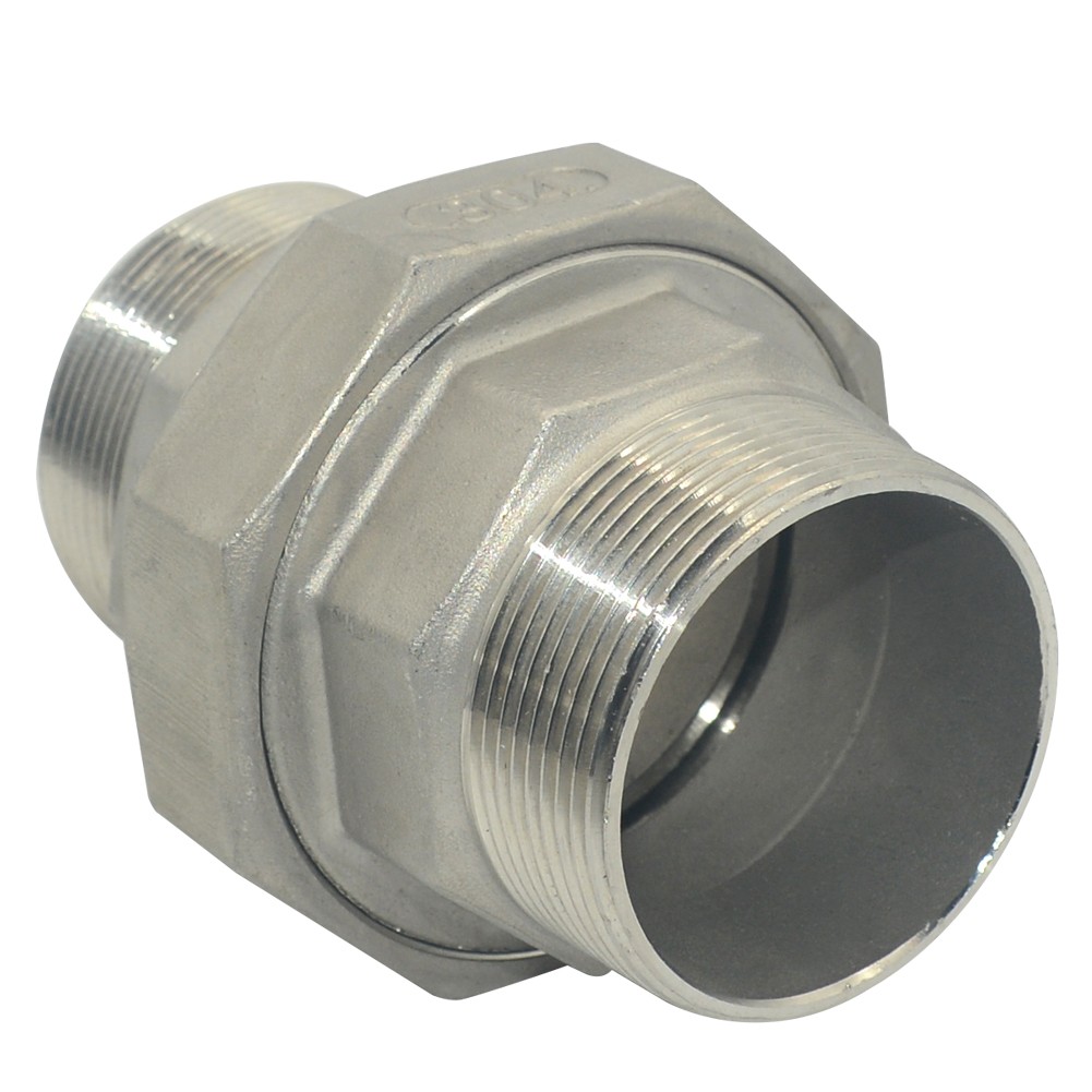 2" in inch NPT male thread Union split Coupling Pipe Fitting stainless steel 304