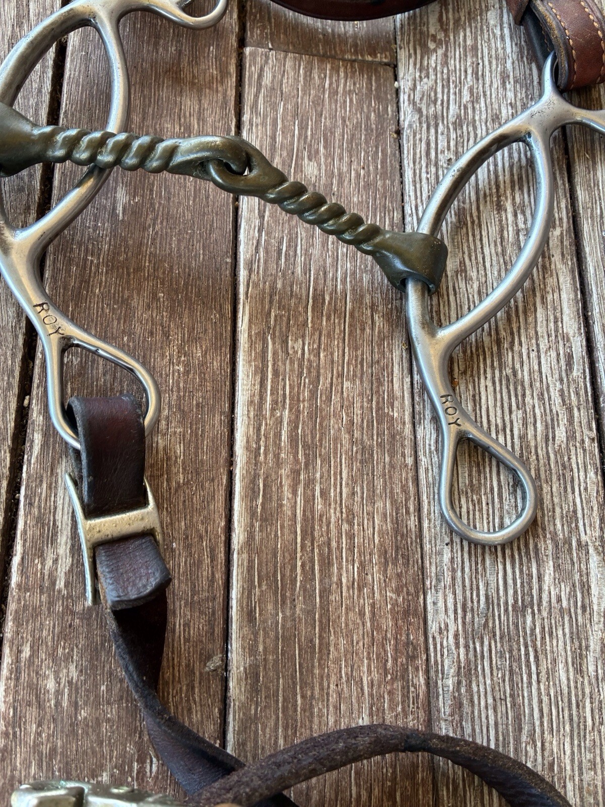 Champion Equine Headstall And Roy Robinson Snaffle Bit Good Condition