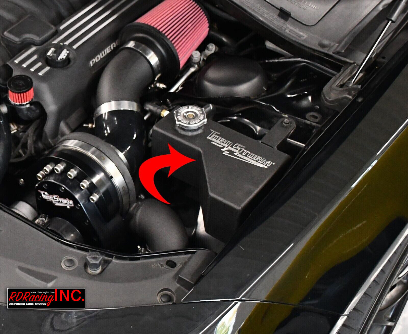 TorqStorm Aluminum Coolant expansion tank for the Hemi LX platform vehicles