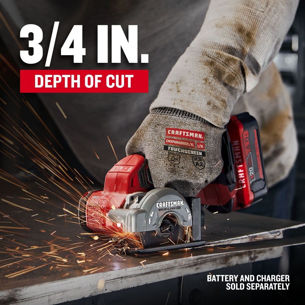 Craftsman V20 Brushless Rp 3 Inch Cut-Off Tool (Bare Tool)