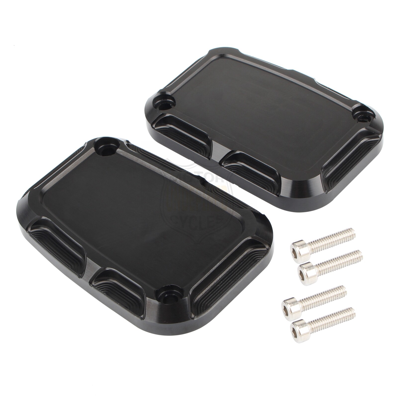 Black Front Brake Master Cylinder Cover For Harley Electra Glide Road King V-Rod