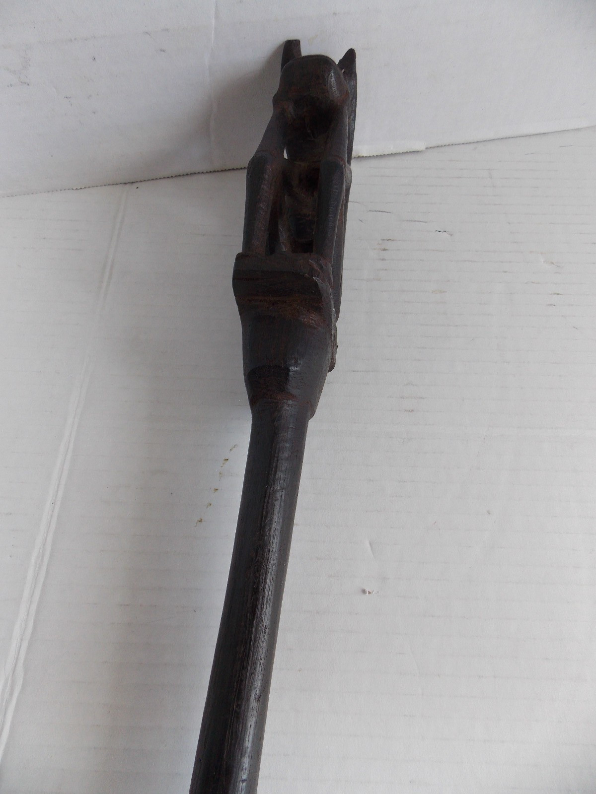 Tun Tun Dayak Borneo Indonesia pig charm measuring stick 22"