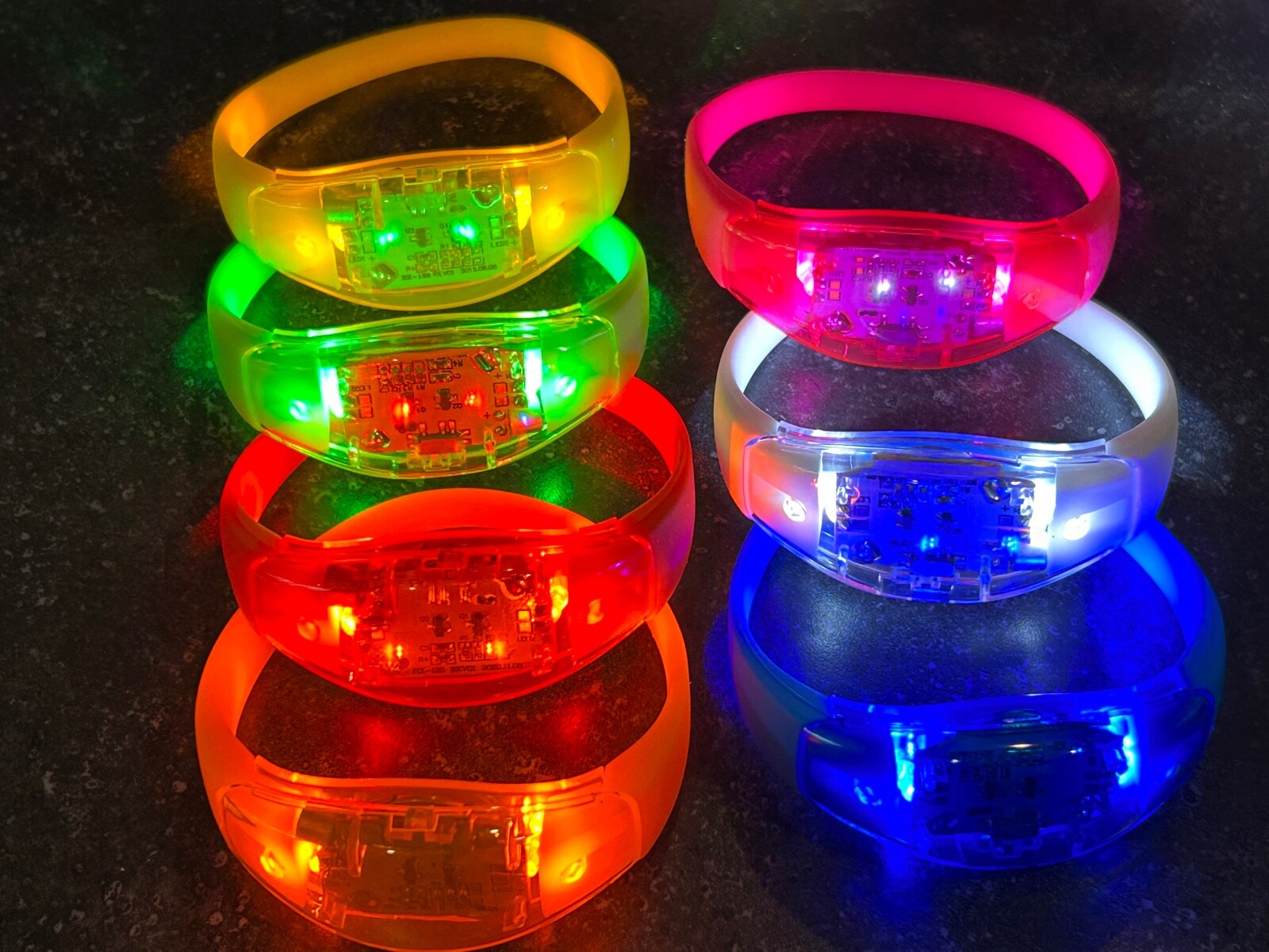 FLASH LED BRACELET wristband bangle Light motion/sound glow dance party holiday