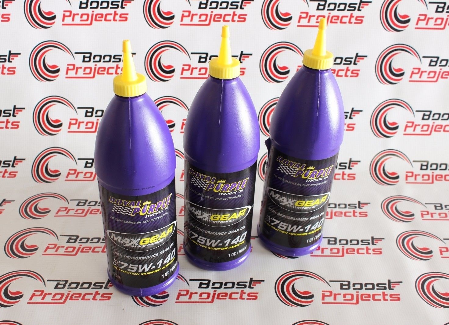Royal Purple Max Gear Oil Synthetic 75W-140 1-Qt Bottle Set of 3 01301