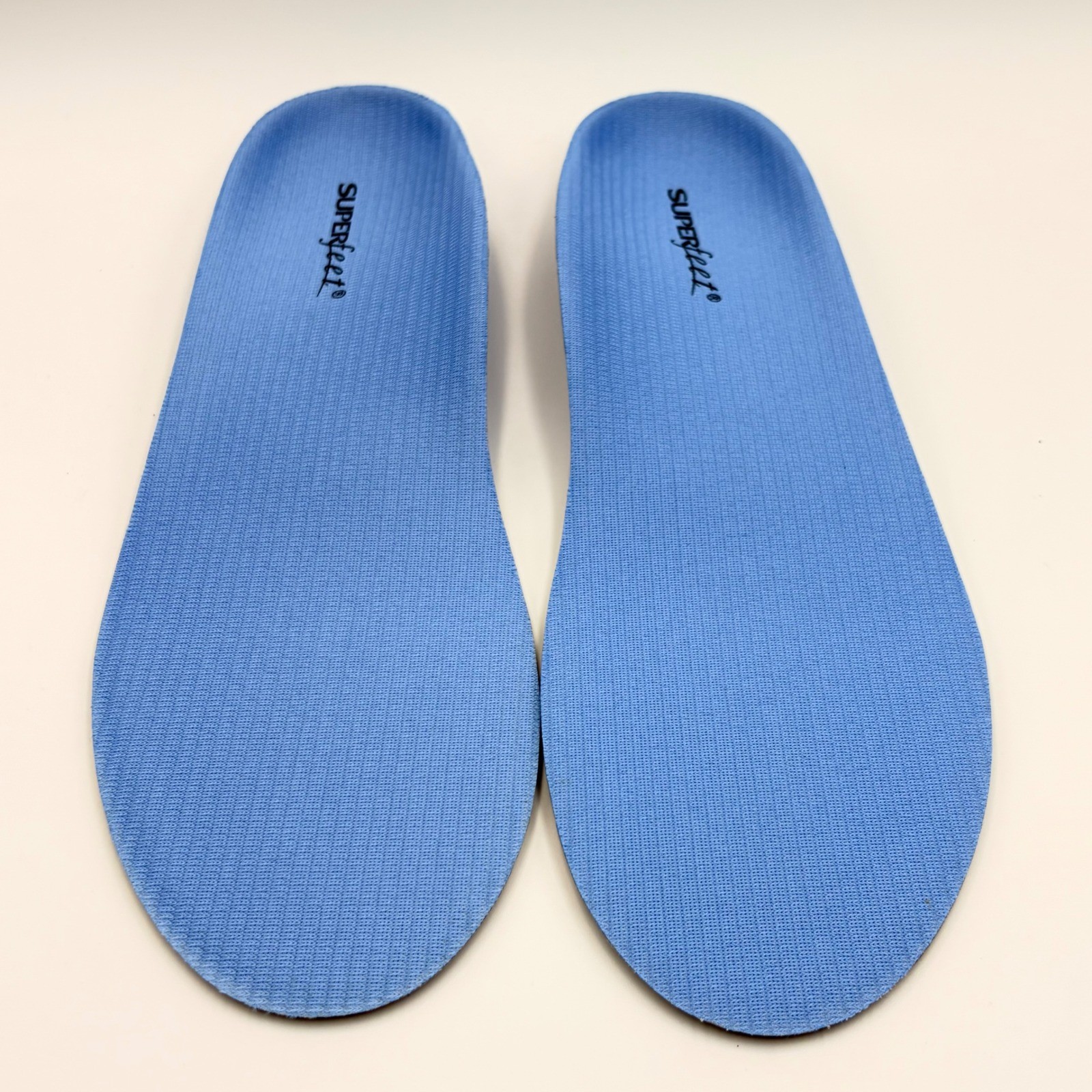 Superfeet All Purpose Support Medium Arch Blue Insoles SzE Mens 9.5-11 W 10.5-12