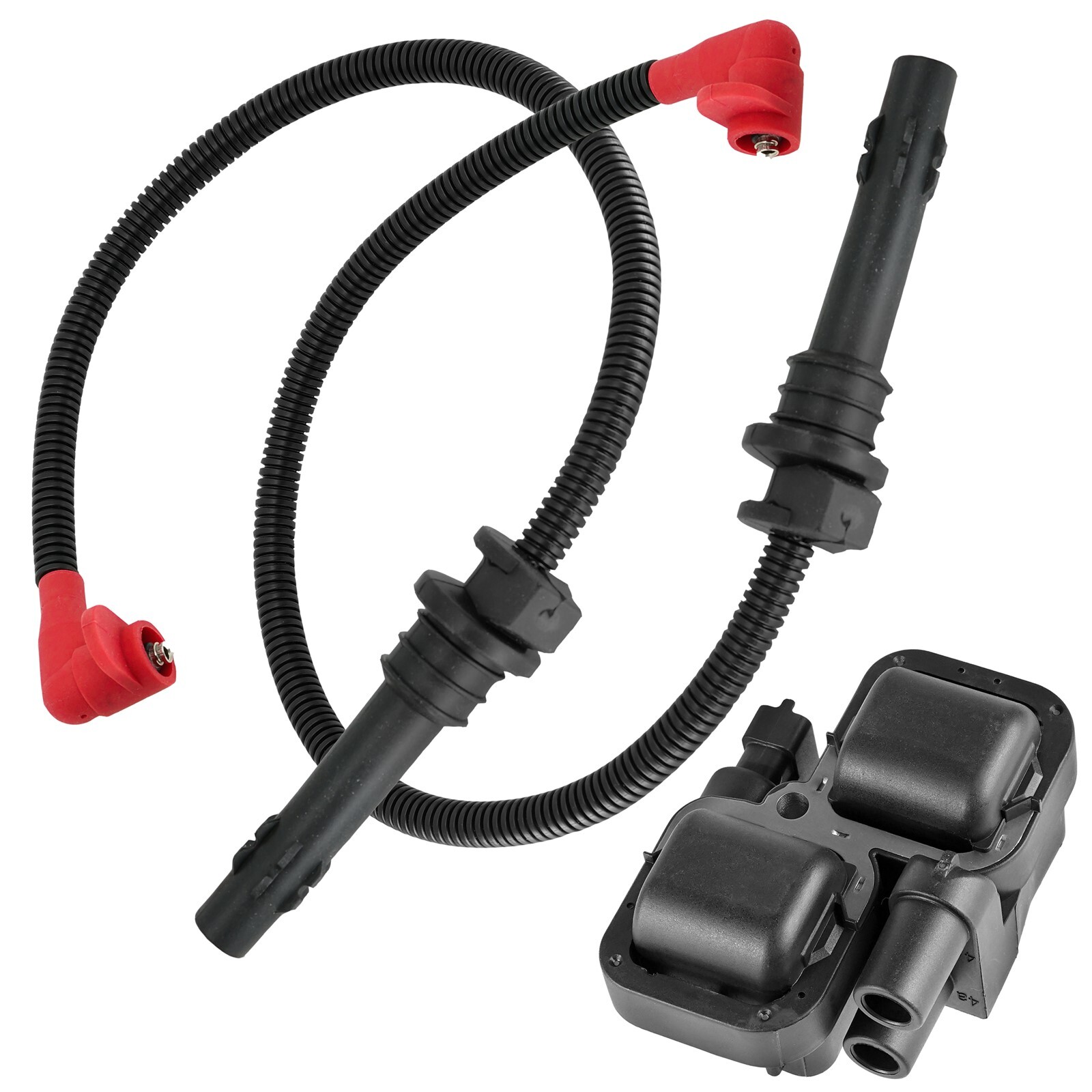 Ignition Coil with Spark Plug Wires for Polaris Ranger Crew 900 2014-2019