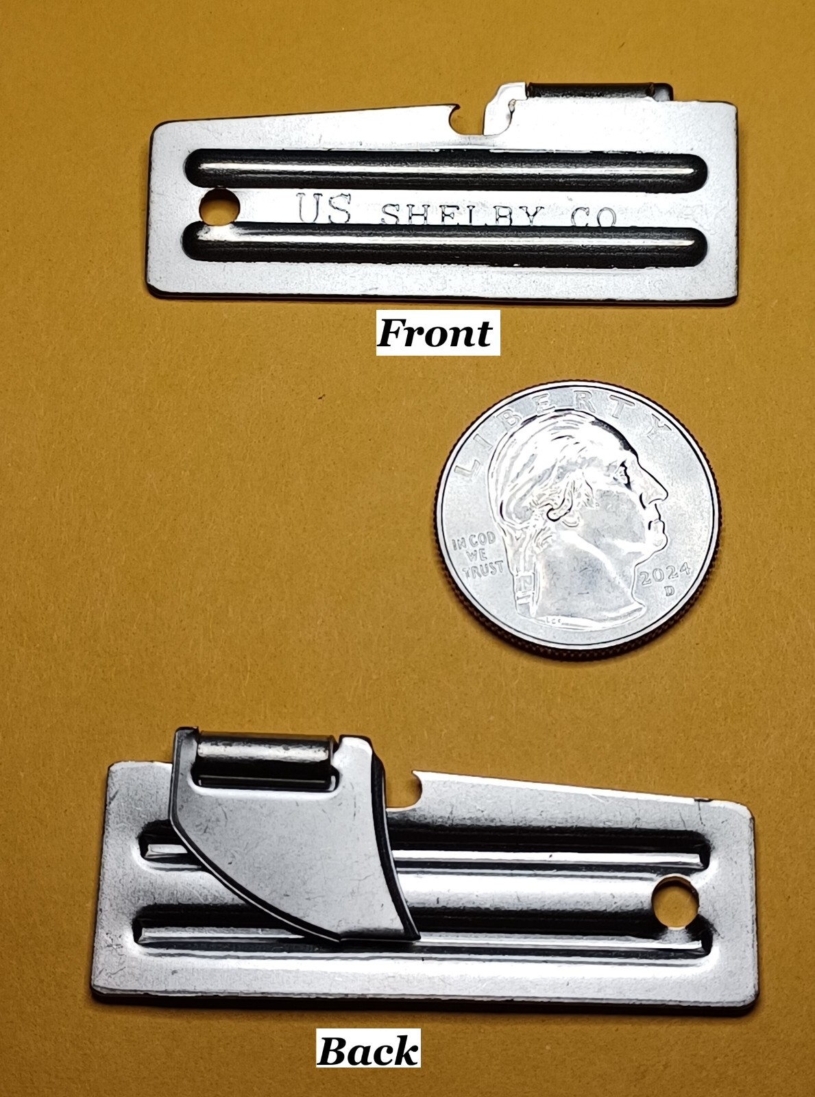 P-51 Original Military Can Opener Emergency Survival Tool with 4.5" Chain