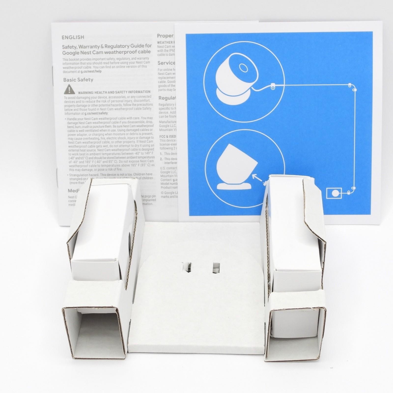 Google Cable for Nest Cam Weatherproof 10M / 33FT - (GA02278-US) Snow