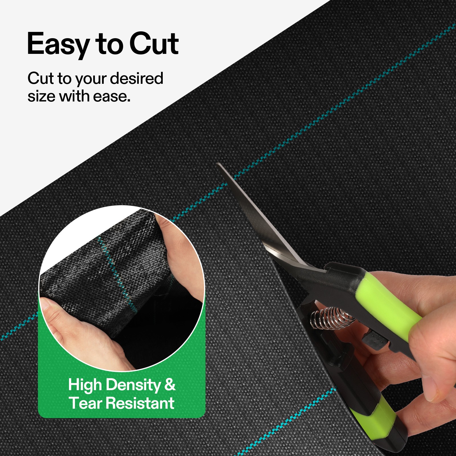 VIVOSUN 50/100/250ft 5OZ Weed Barrier Landscape Fabric Ground Weed Cover