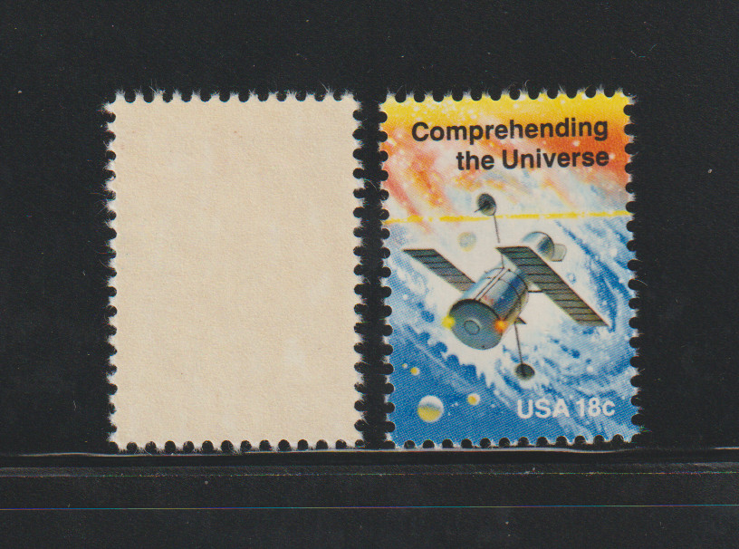 US EFO ERROR Stamps #1919 Space, Telescope: Misperf & Normal. MNH