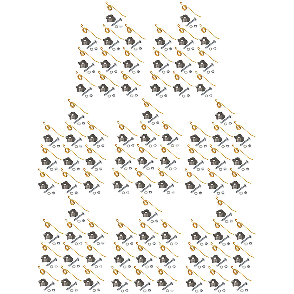 46993 Eighty Rake Teeth With Clips Nuts & Bolts Fits New Holland 55 56 57 792493