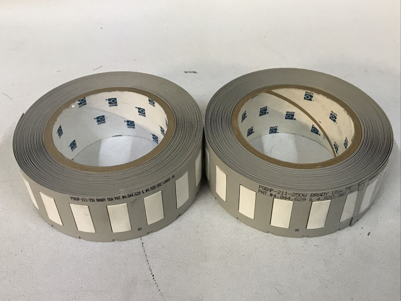 *LOT OF 2 USED ROLLS* Brady PSBXP-211-250 PS Permasleeve Wire Sleeve Labels
