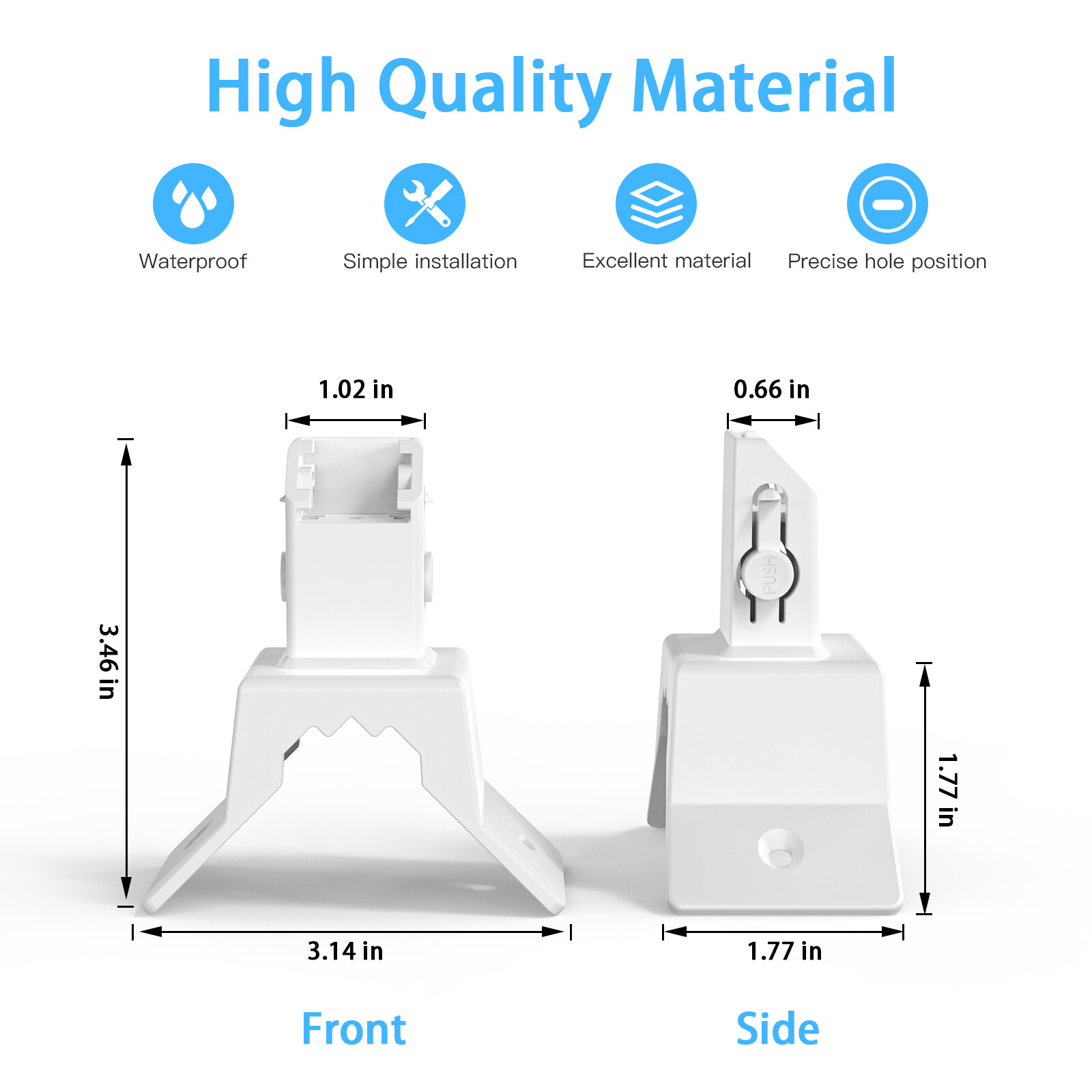 HOLACA 90° Corner Wall Bracket for Eufy SoloCam S340 Camera Mounting
