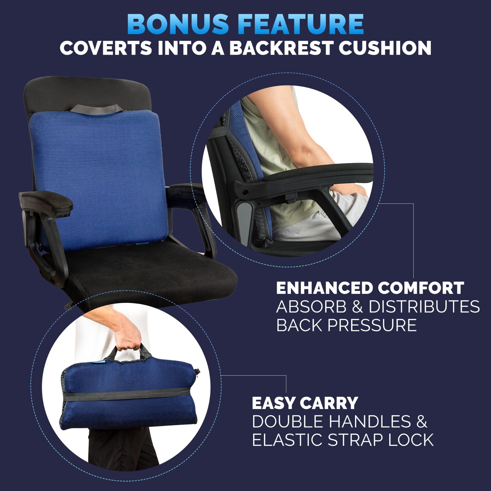 VIVAMINT Gel Seat Cushions for Long Sitting- Extra Large, 2" Inch Ultra Thick