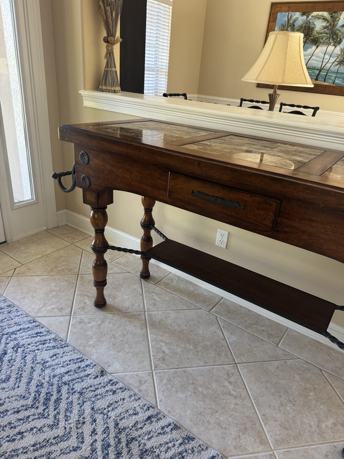 Console Table Coffee Table Narrow Couch Side Entryway Storage, or Kitchen Island