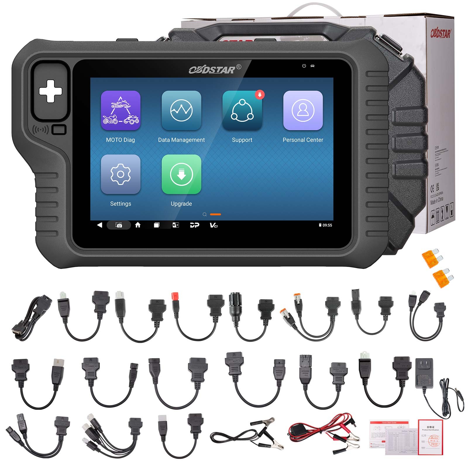 OBDSTAR MOTOMASTER STD Motorcycle Diagnostic Scanner IMMO E-CU Flasher Data Flow