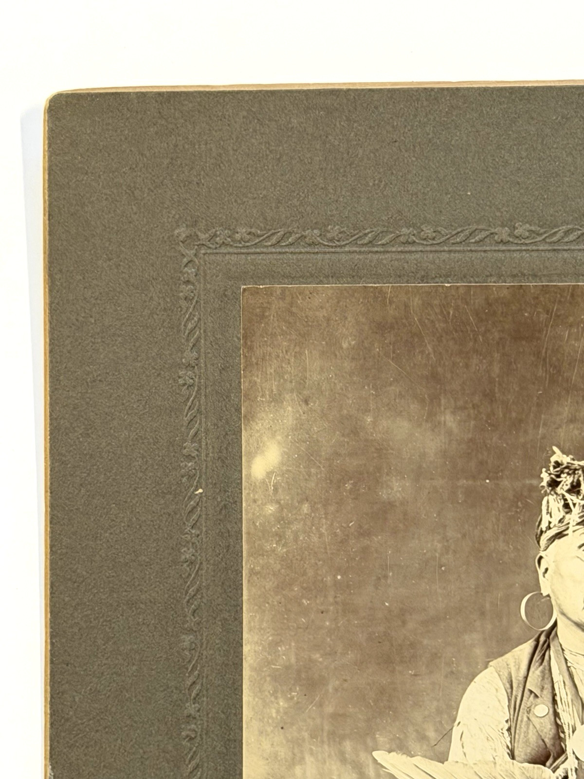 Vintage Native American Indian Portrait "Potawatomi Medicine Man Named Conapaka"