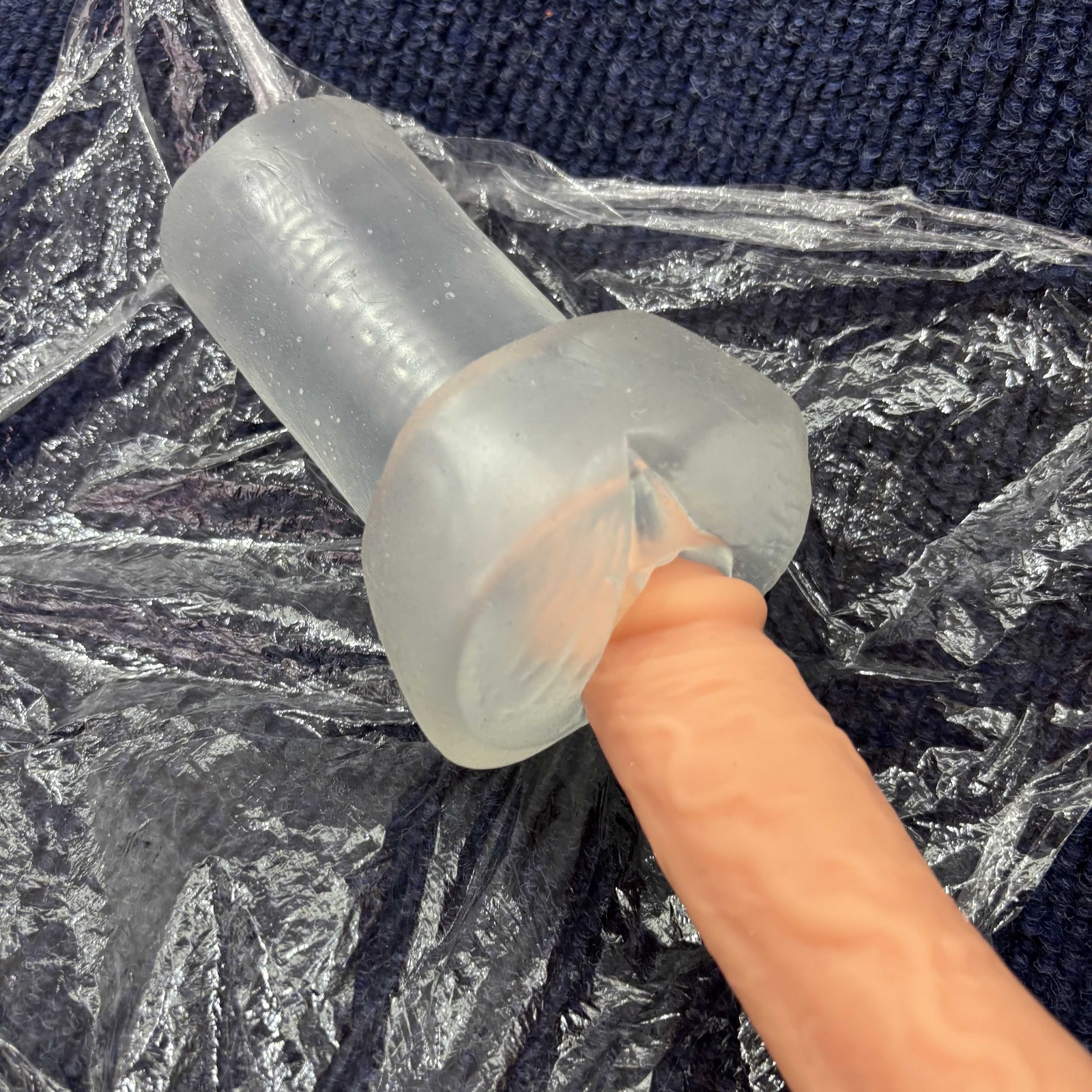 Realistic Silicone Insert Penis Donut Sleeve Enlagement Vacuum Pump Replacement