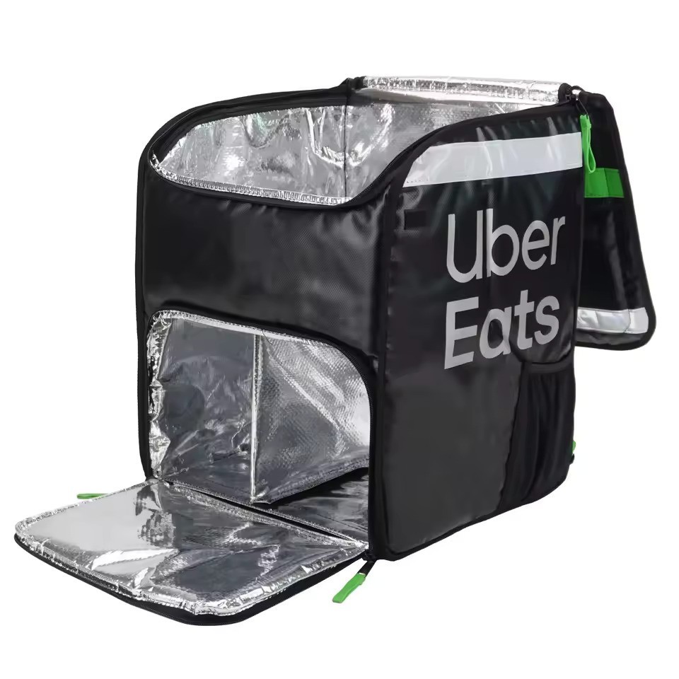 Uber Eats Double-Shoulder Takeaway Bag–PVC Waterproof Thermal Insulation Deliv