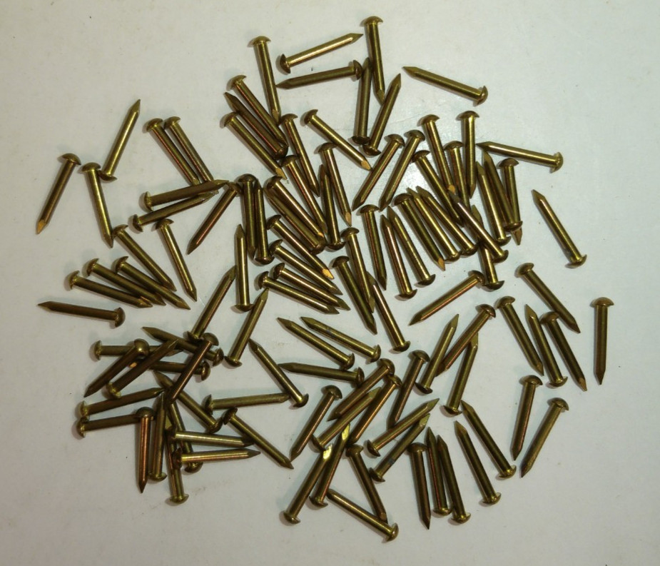 Vintage 1/2" Copper Nails - 1 oz Bag - Approx. 100 Per Bag