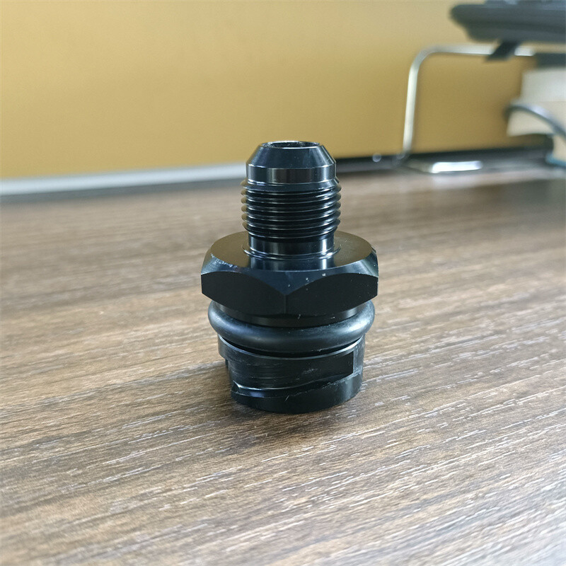 Billet Black Valve Cover Oil Cap w/ -10 AN Fitting for LSX LS1/LS6/LS2/LS3/LS7