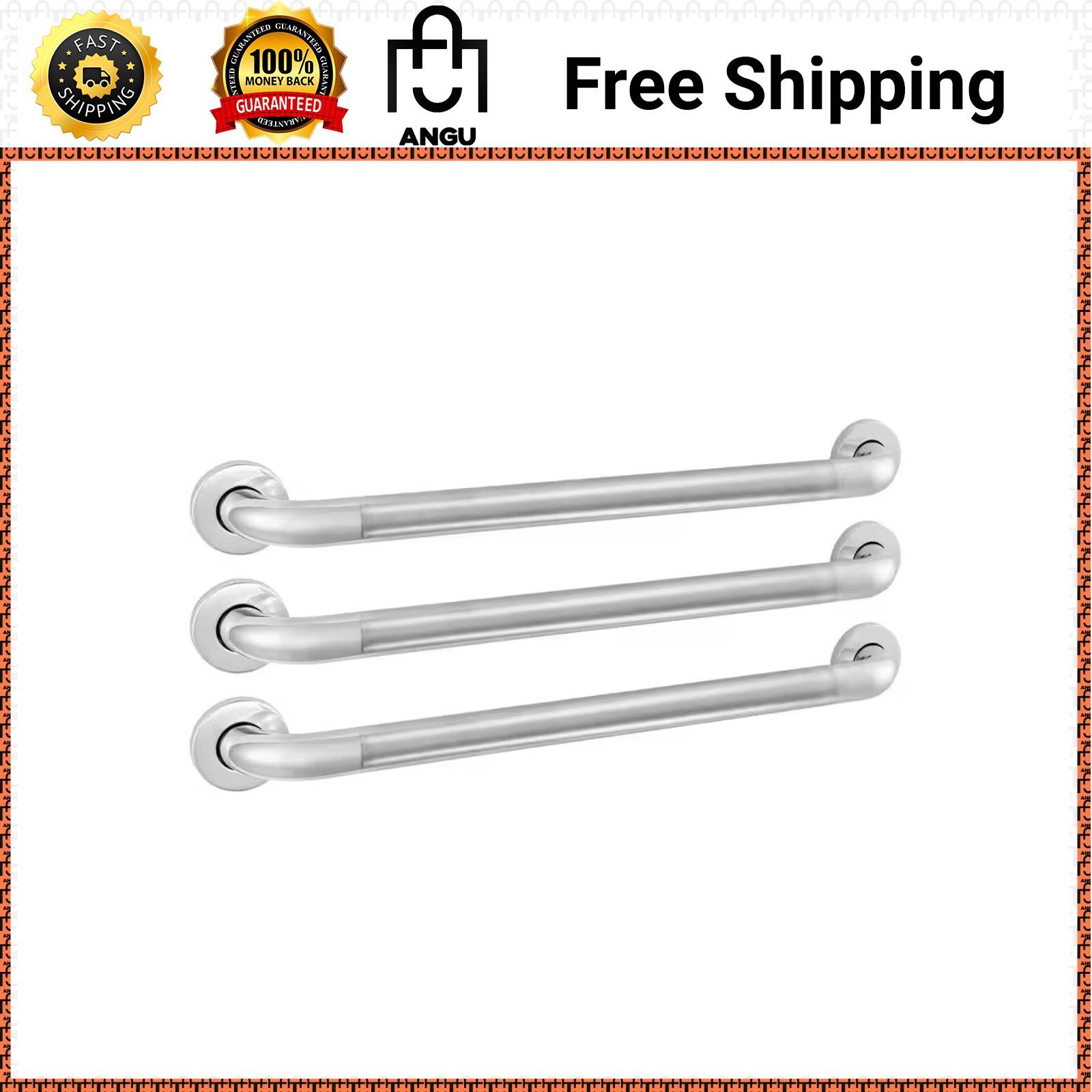 24 In. Grab Bar Combo in Polished Stainless Steel (3-Pack)