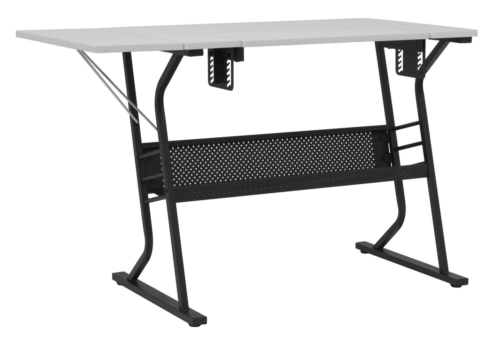 Eclipse Sewing and Craft Table in Black / White