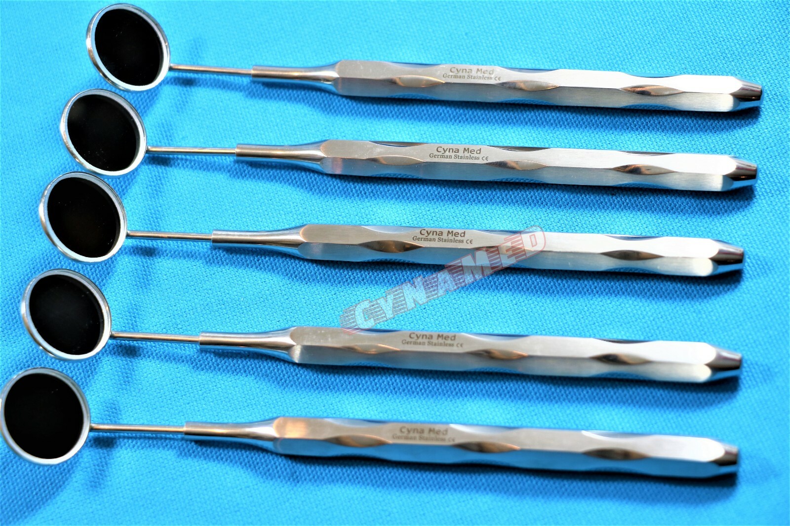 X5 Dental Mouth Mirror #5 Unique Handle Reflector Odontoscope Teeth Inspection