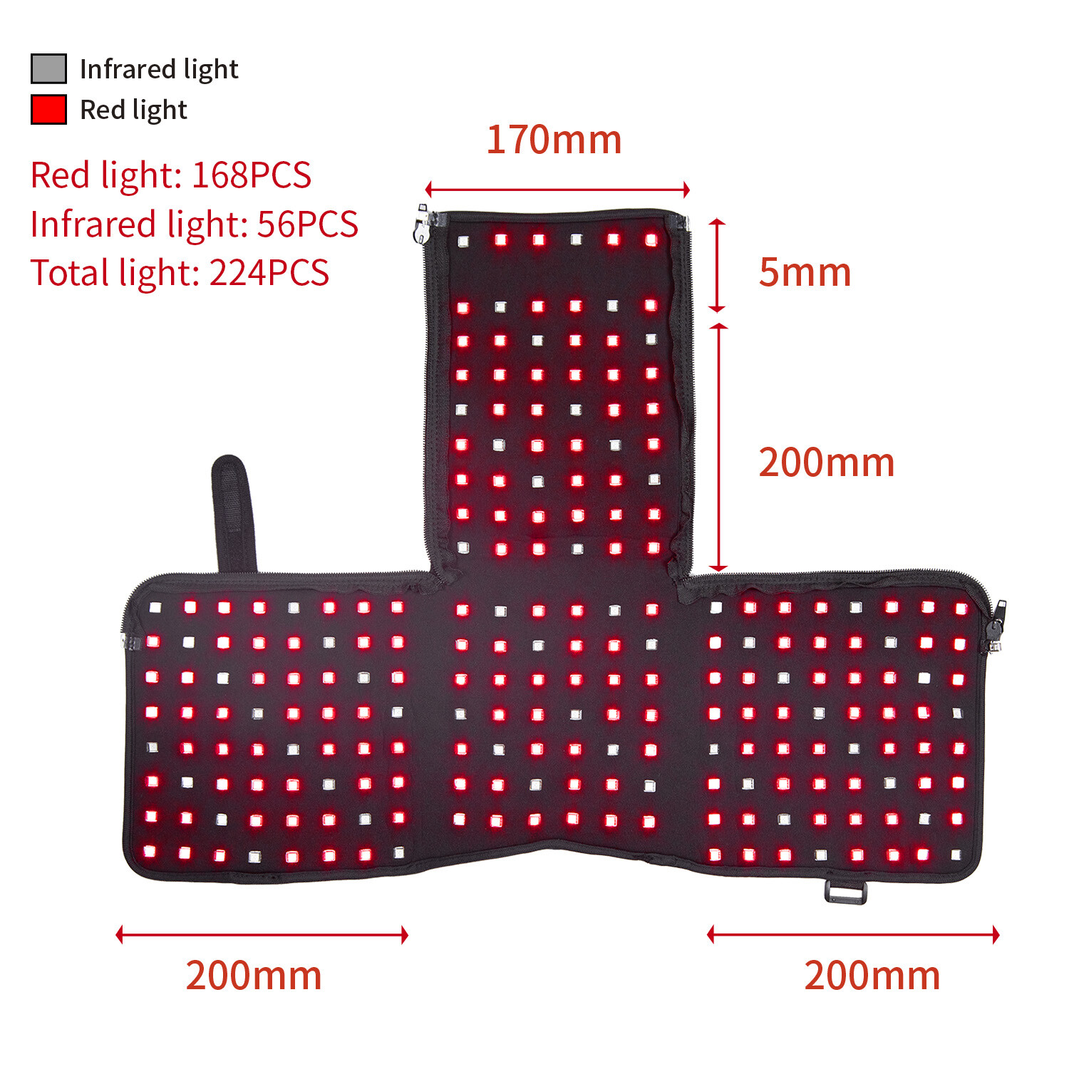 224 LEDs 880nm Infrared Red Light Hair Cap for Hair Loss Regrowth Helmet Device