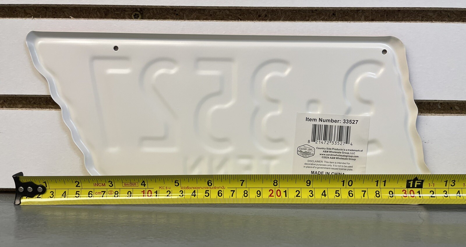 REPRODUCTION 1951 Tennessee License Tag TN Knox Vols & Vanderbilt Score Plate